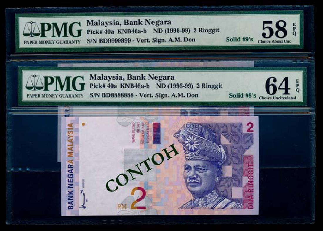Malaysia 2xRM2 1996-98 PMG (1 of 1)