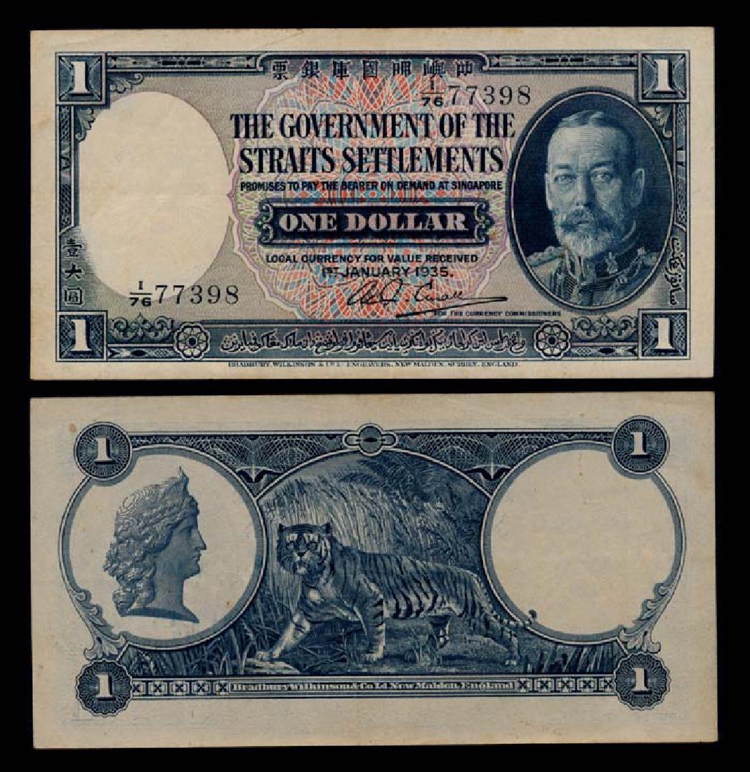 Straits Settlements $1 1935 KGV VF (1 of 1)