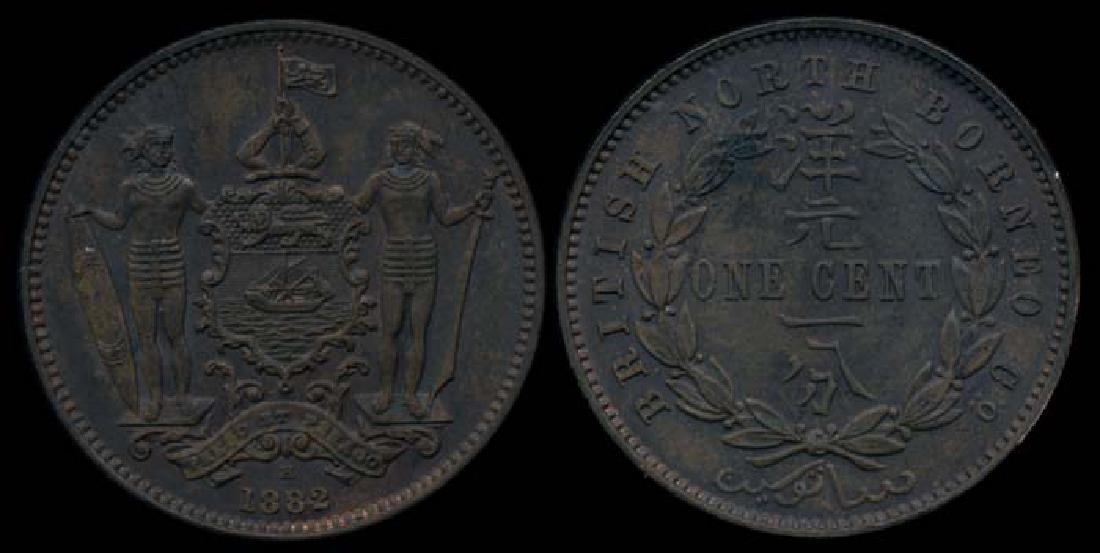 British North Borneo 1c 1882H AU-UNC (1 of 1)