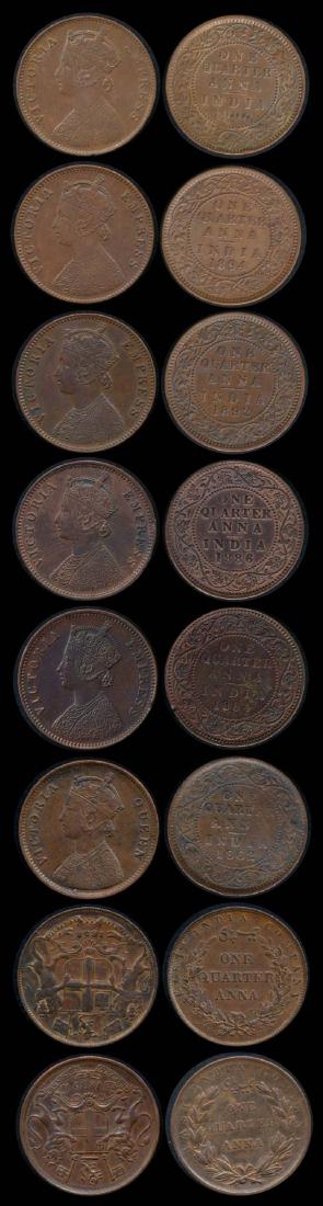 16 India 1/4 Anna 1835-1900 (1 of 1)