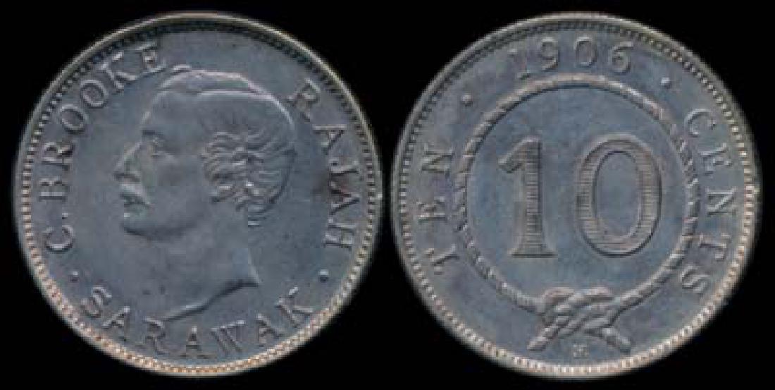 Sarawak C Brooke 10c 1906H AU (1 of 1)