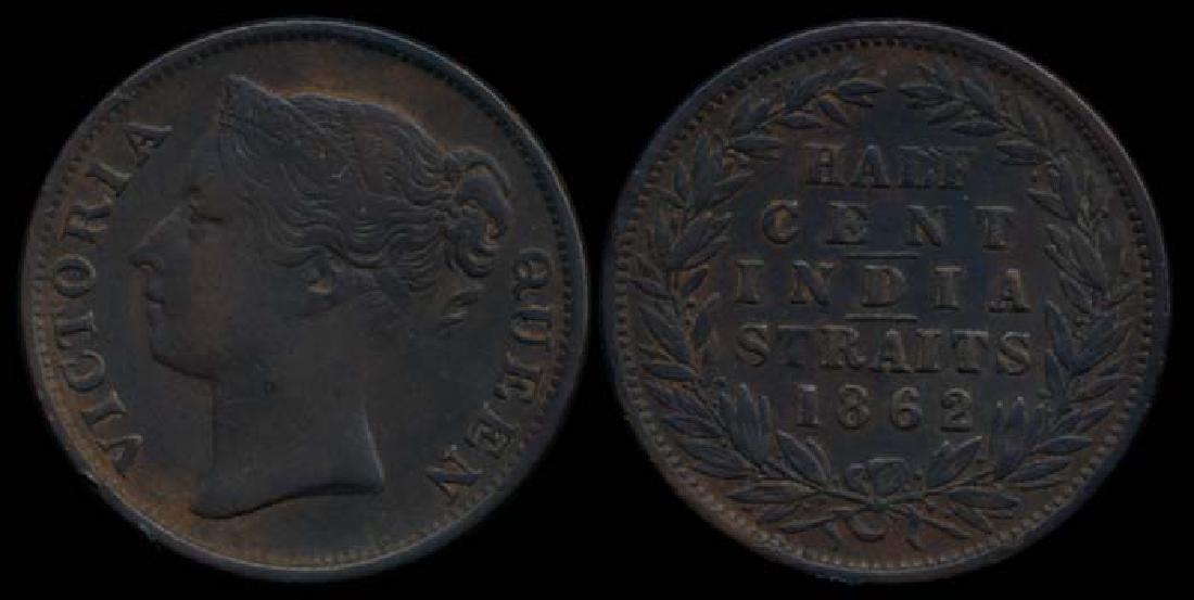 Straits Settlements 1/2c 1862 AEF (1 of 1)