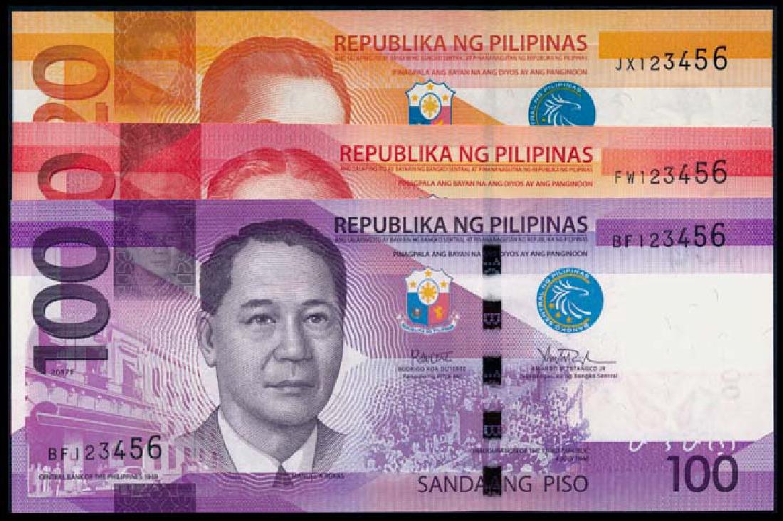 3 Philippines 20-100 Piso 2010-15 all 123456 (1 of 1)