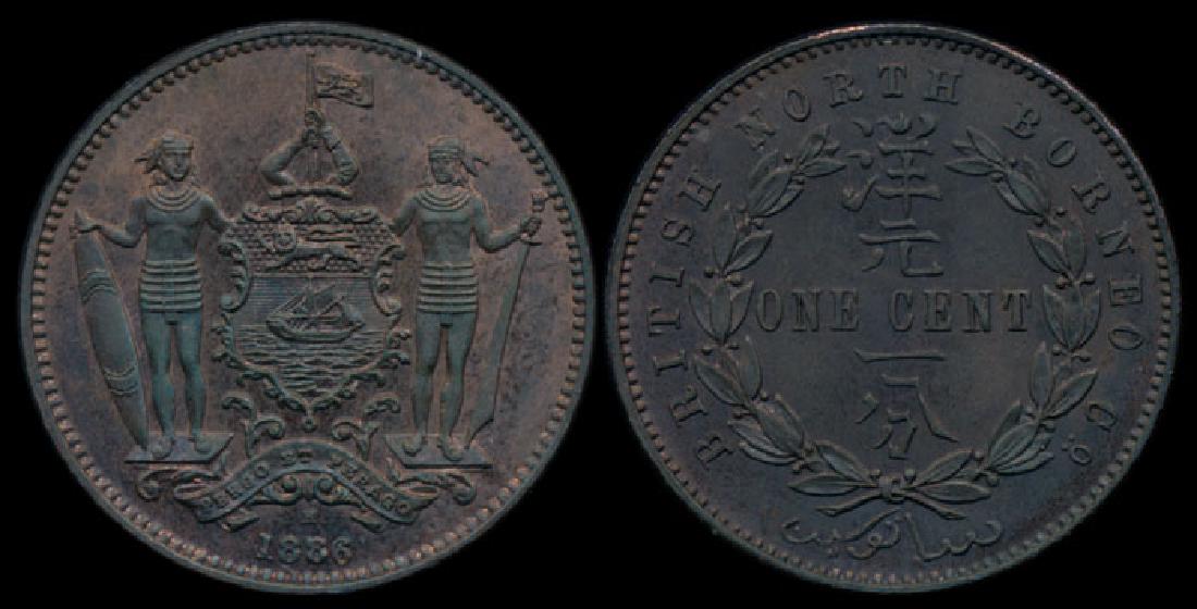 British North Borneo 1c 1886H (1 of 1)