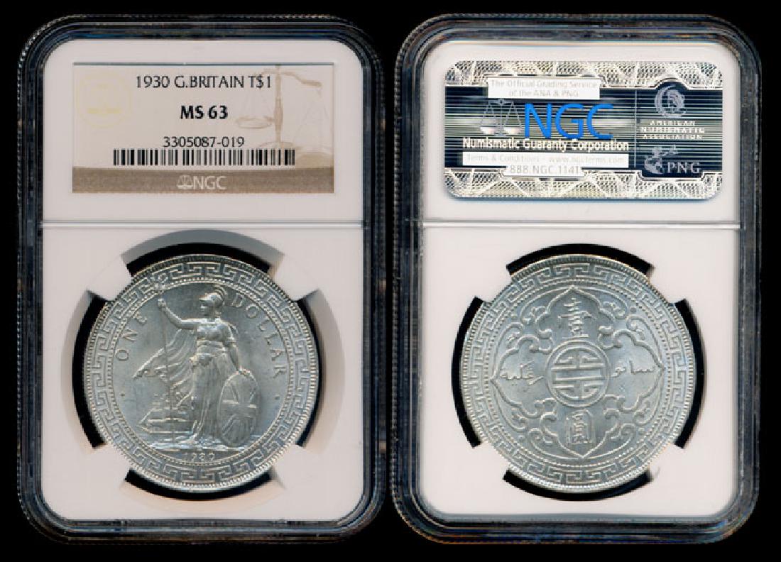 British Trade Dollars 1930 NGC MS63 (1 of 1)