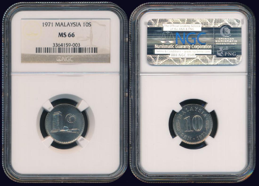 Malaysia 10 Sen 1971 NGC MS66 (1 of 1)