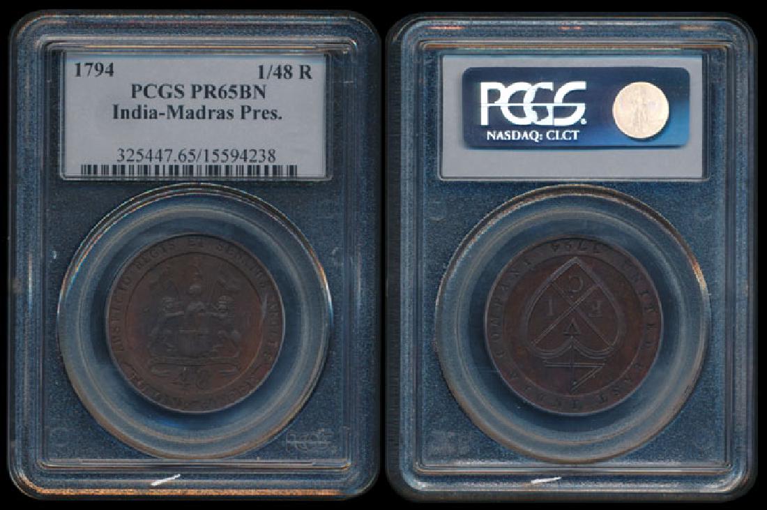 India British India 1/48 Rupee 1794 proof (1 of 1)