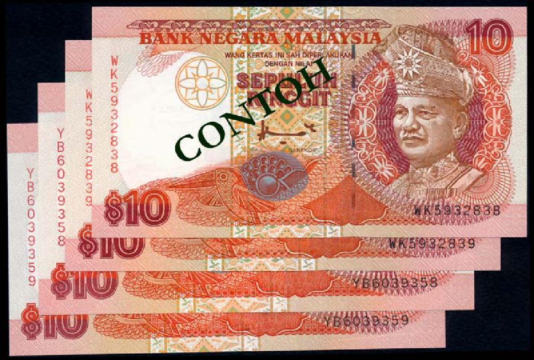 Malaysia 4x$10 1995-98 (1 of 1)