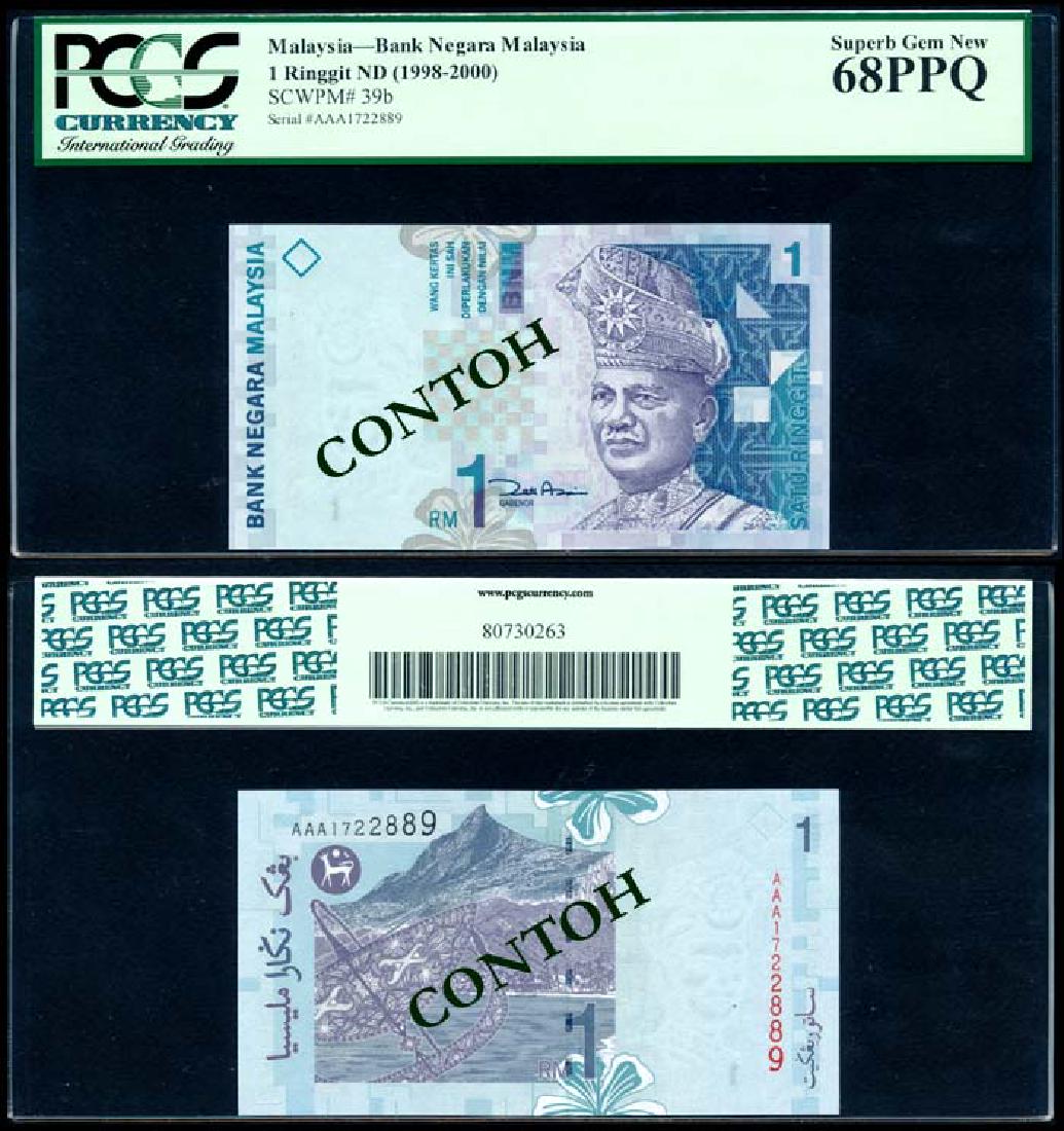 Malaysia RM1 2000 1st prefix PCGS (1 of 1)