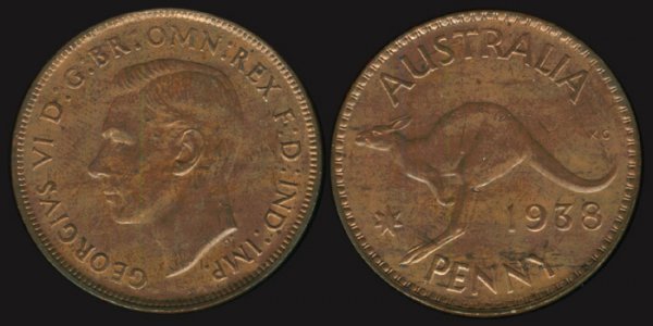 Australia KGVI 1d 1938 AU-UNC