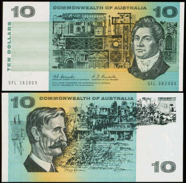 Australia $10 967 P40b UNC