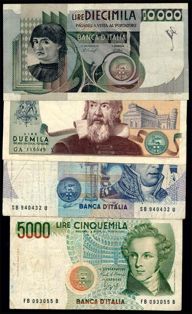 Italy 2000-10000 Lire 1976-85 (1 of 1)