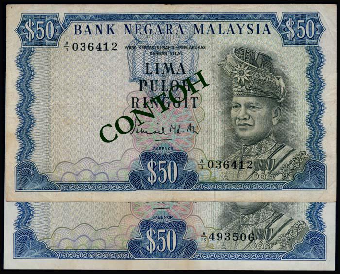 Malaysia 2x$50 1967-72 (1 of 1)