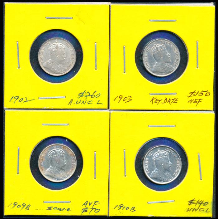 4 Straits Settlements KEVII 10c 1902-10 (1 of 1)