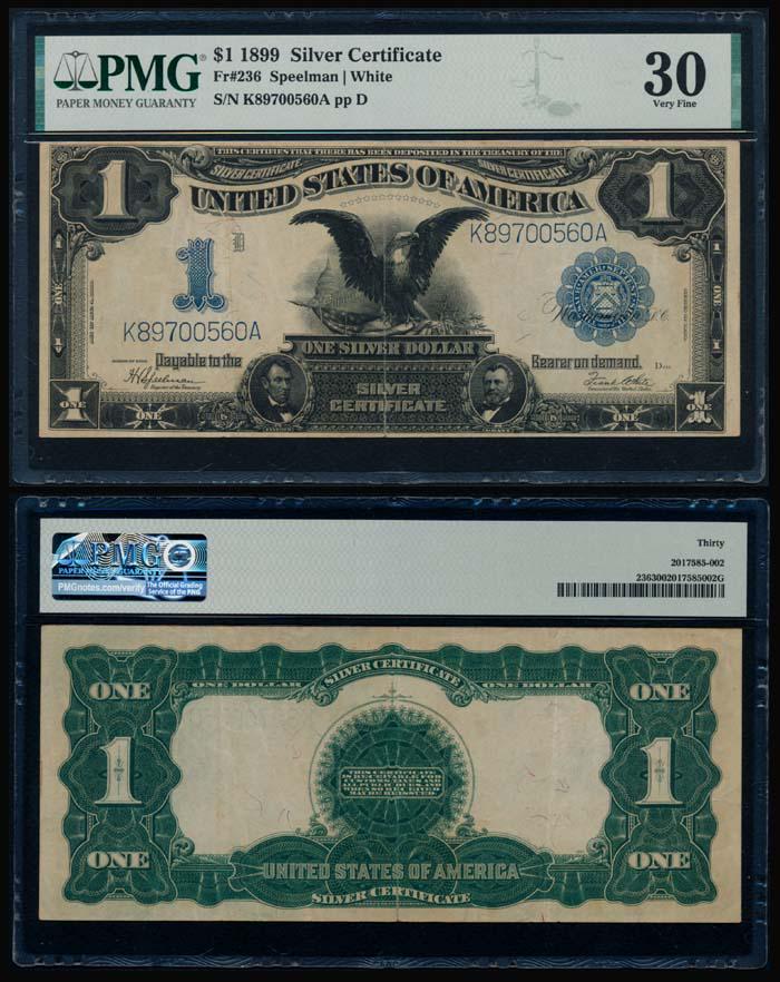United States $1 1899 Silver Certificate PMG (1 of 1)