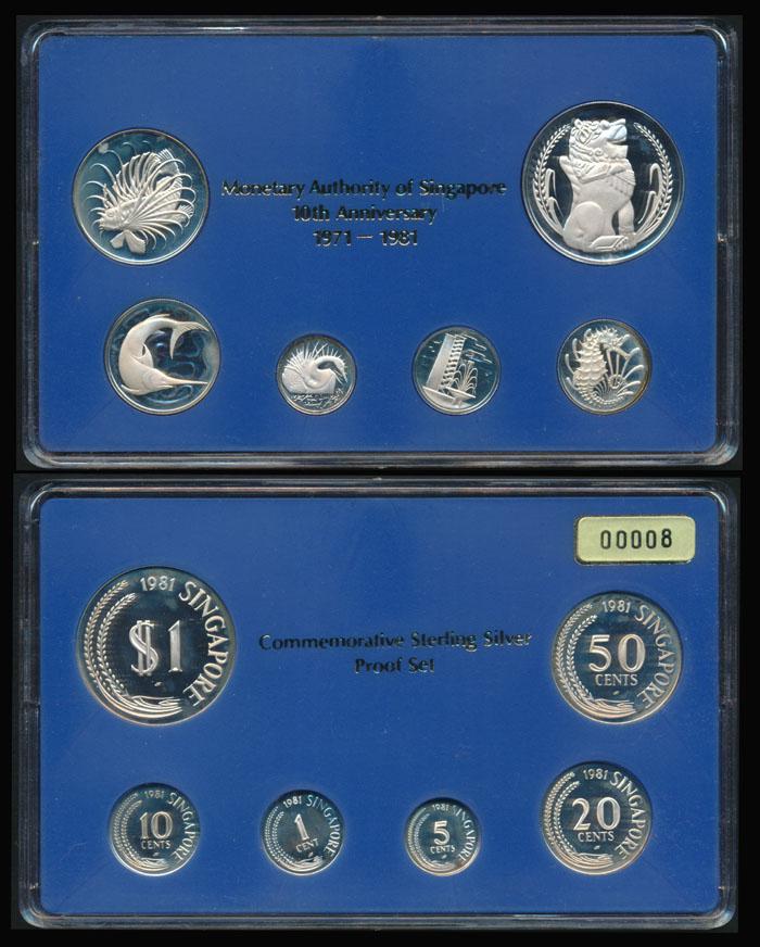 Singapore 1c-$1 1981 proof set (1 of 1)
