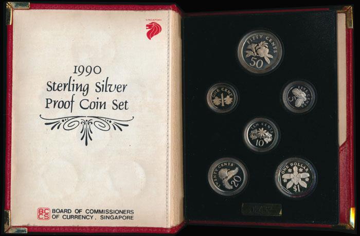 Singapore 1c-$1 1990 Proof Coin Set (1 of 1)