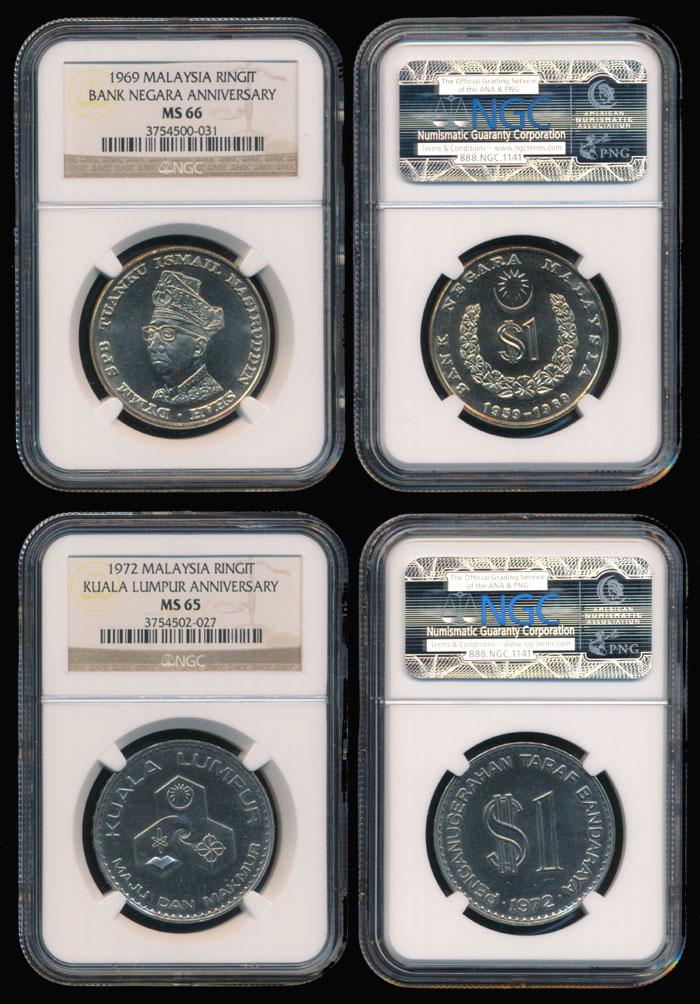 Malaysia 2xRinggit 1969-72 NGC (1 of 1)