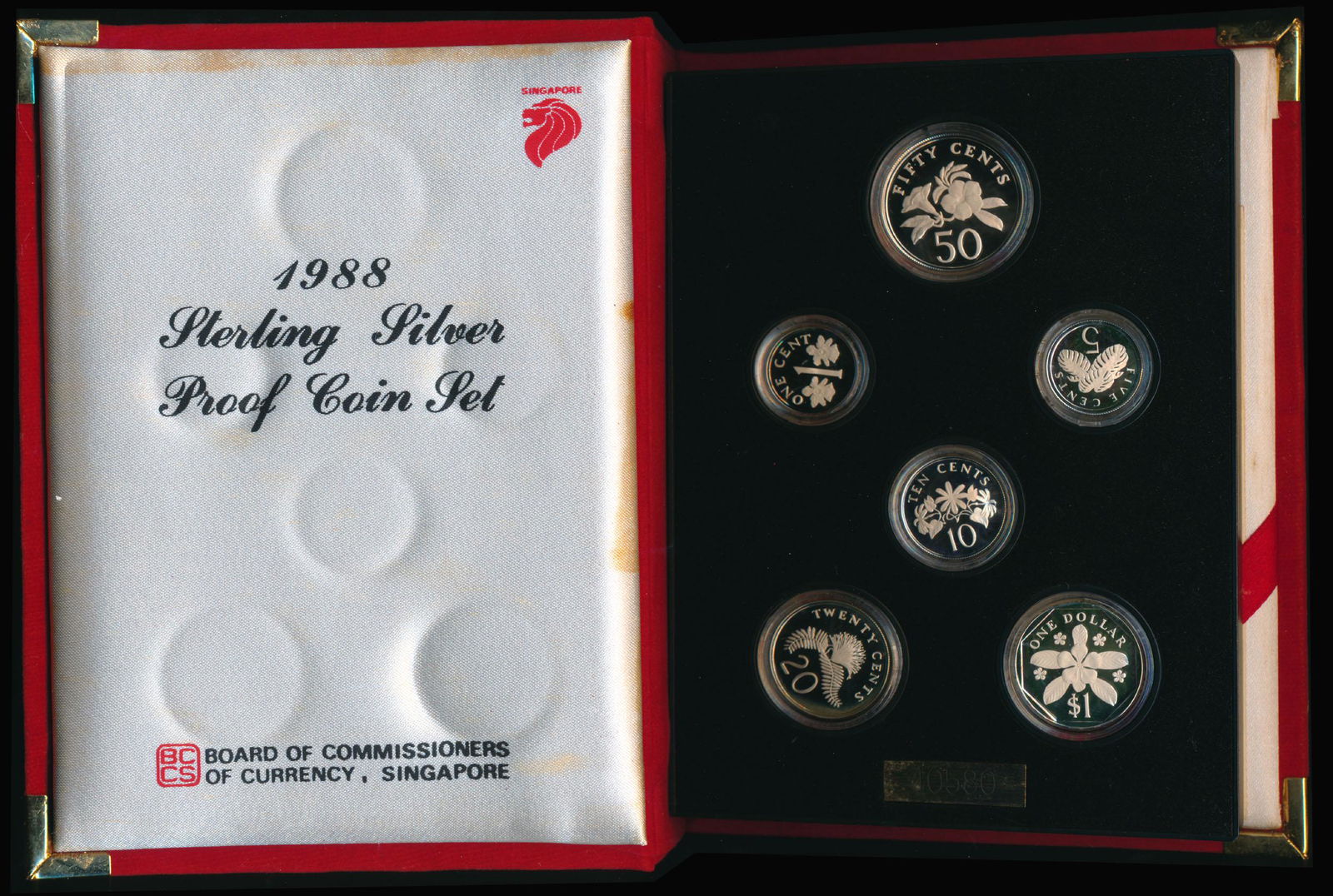 Singapore 1c-$1 1988 Proof Set (1 of 1)