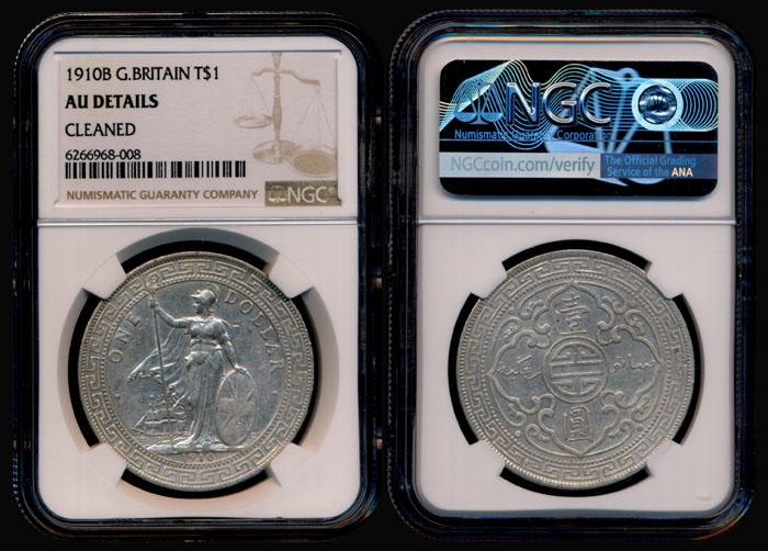 British Trade Dollars 1910B NGC (1 of 1)