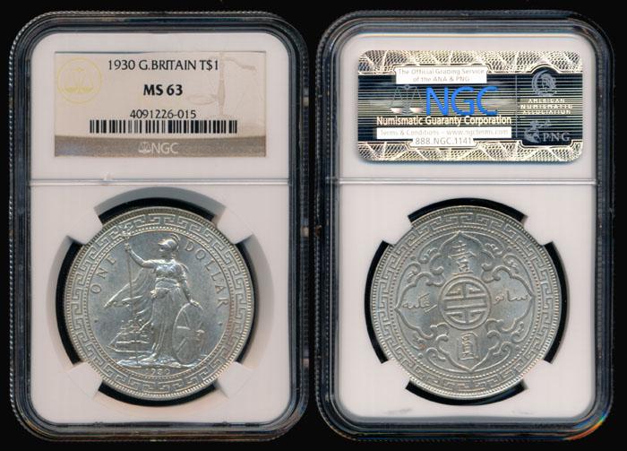 British Trade Dollars 1930 NGC MS63 (1 of 1)