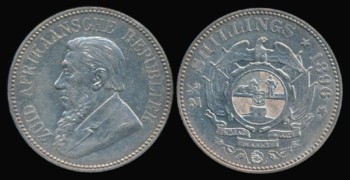 South Africa 2-1/2 Shillings 1896 (1 of 1)