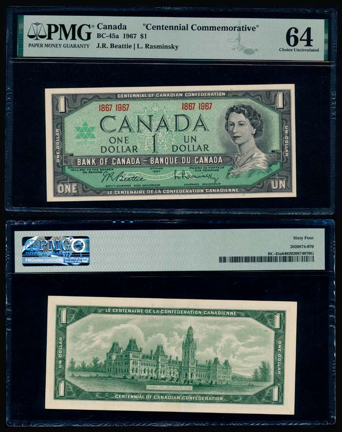Canada $1 1967 PMG (1 of 1)