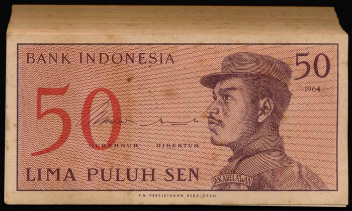 Indonesia 100x50 Sen 1964 (1 of 1)
