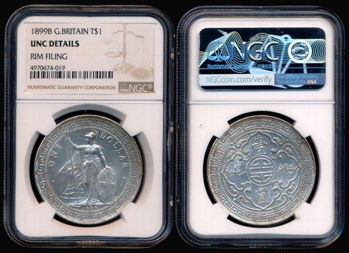 British Trade Dollars 1899B NGC (1 of 1)