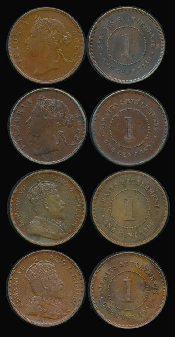 Straits Settlements 4x1c 1888-1908 (1 of 1)