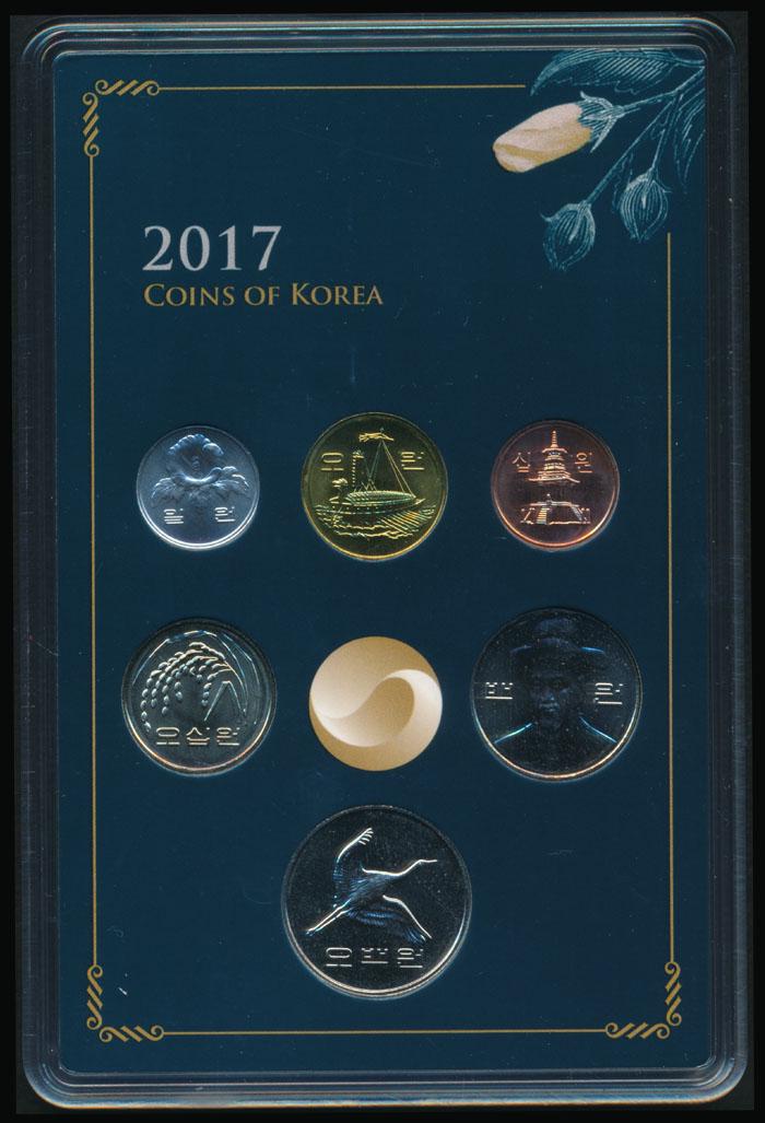 Korea/South 1-500 Won 2017: Korea/South 1-500 Won 2017Korea/South 1 to 500 Won, 2017, with folder. Viewing recommended, sold as is, no return. This Lot is subject to 8% Goods and Services Tax on both th