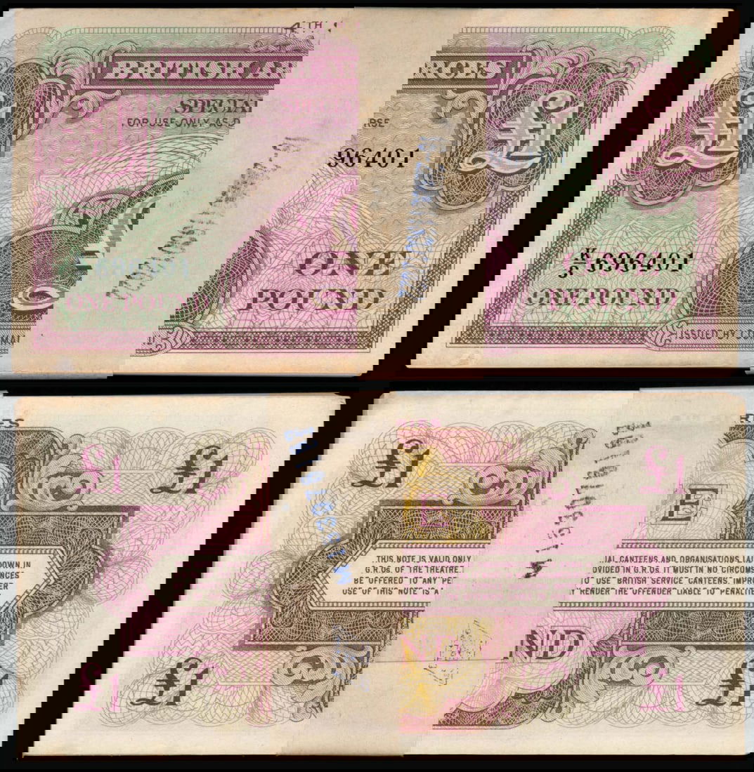 Great Britain BAF Vouchers 99x1 Pound ND (1 of 1)