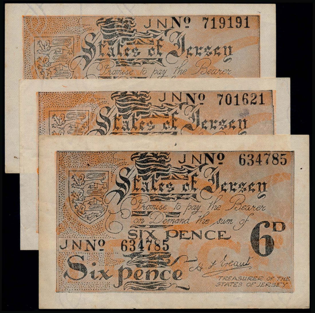 Jersey 6 Pence 1941-42 (1 of 1)