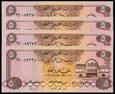 United Arab Emirates 4x5 Dirhams 1982