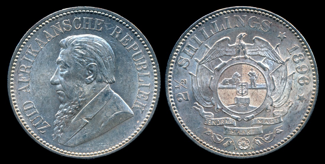 South Africa 2-1/2 Shillings 1896 (1 of 1)