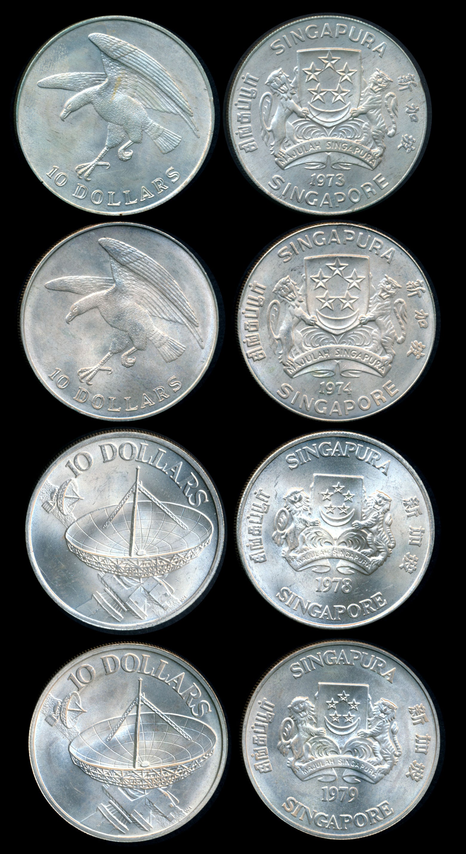 Singapore 13x$10 1973-79 (1 of 1)