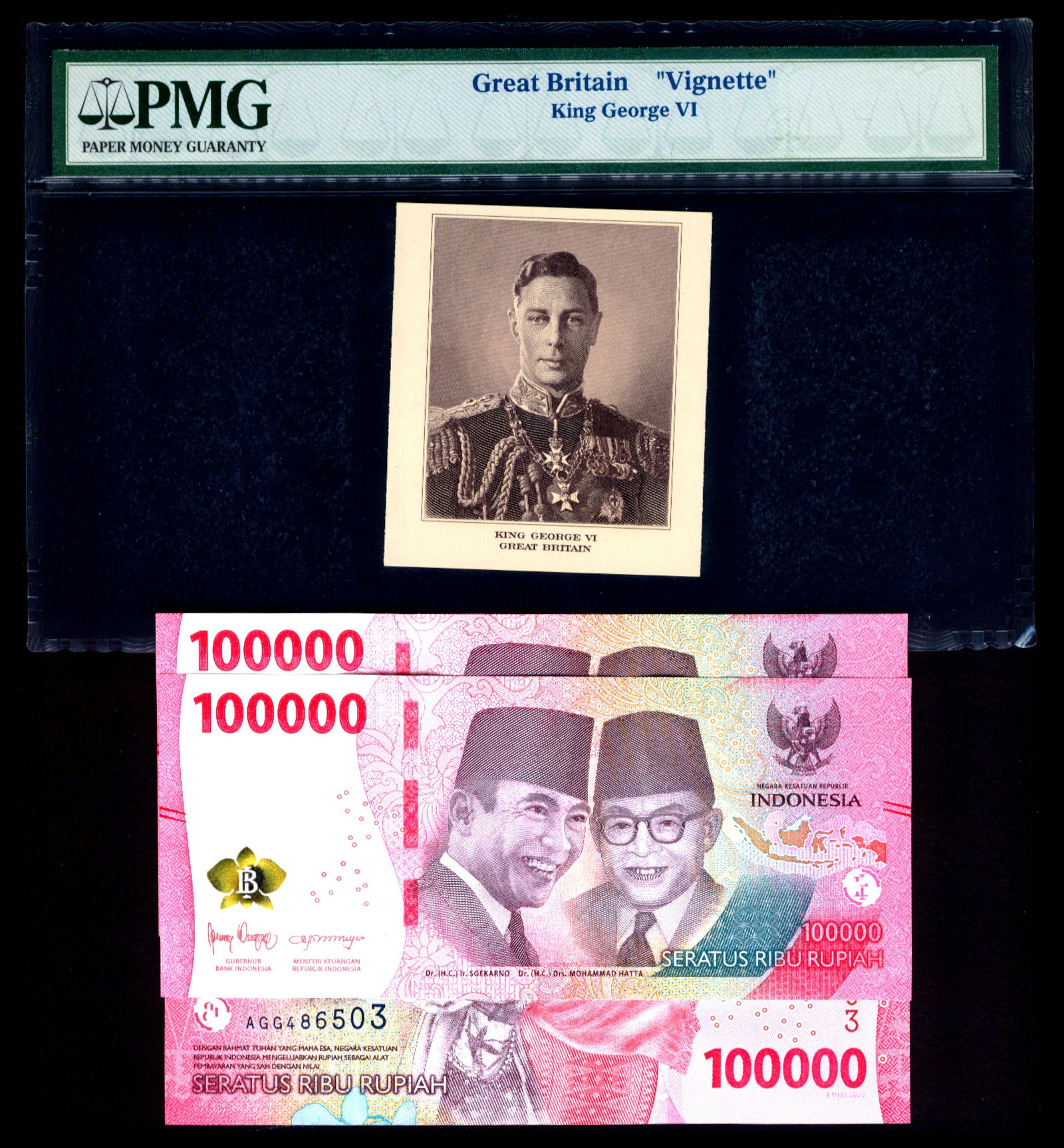 World banknotes of Great Britain Indonesia (1 of 1)