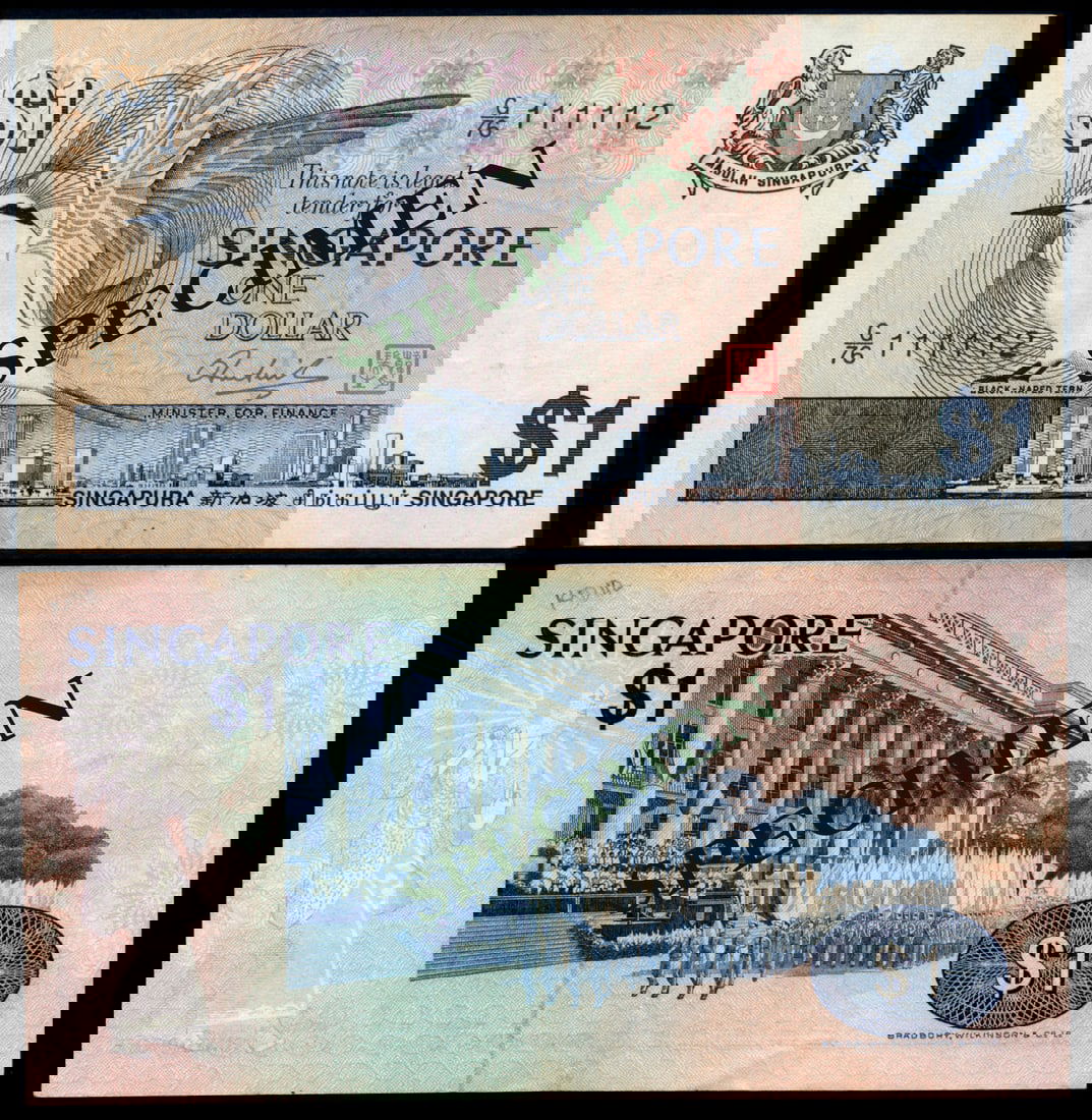 Singapore $1 1976 bird (1 of 1)