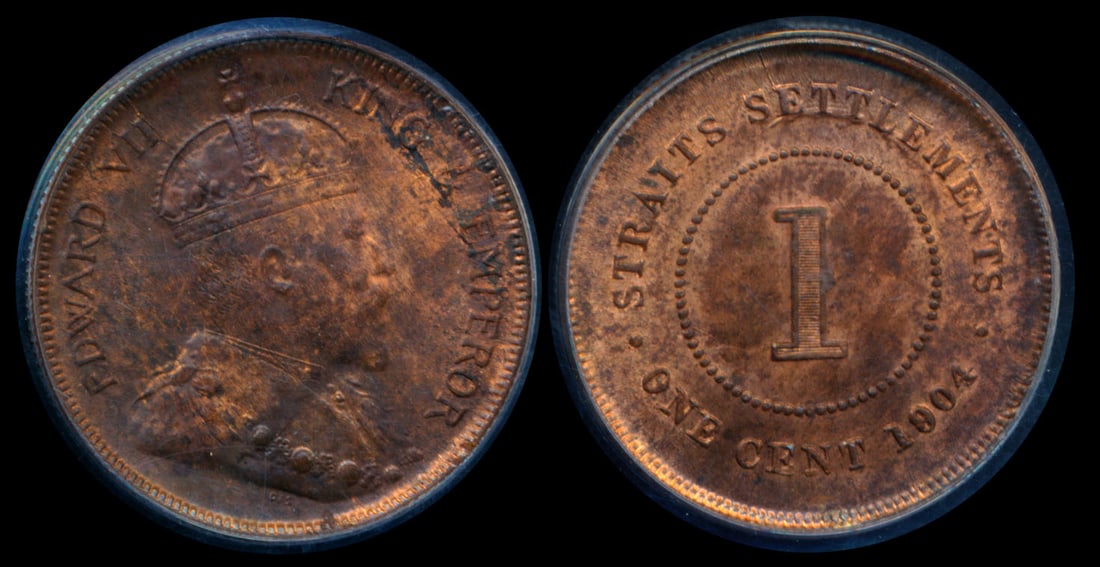 Straits Settlements KEVII 1c 1904 PCGS (1 of 1)