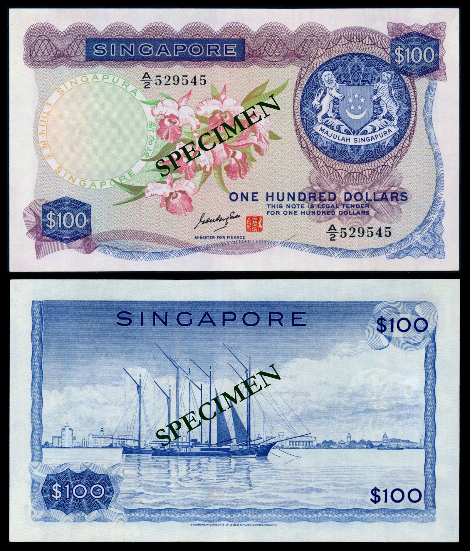 Singapore $100 1970 GKS (1 of 1)