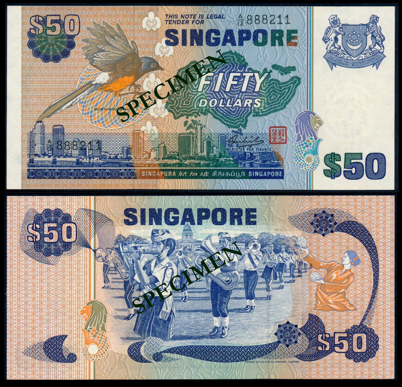 Singapore $50 1976 bird (1 of 1)
