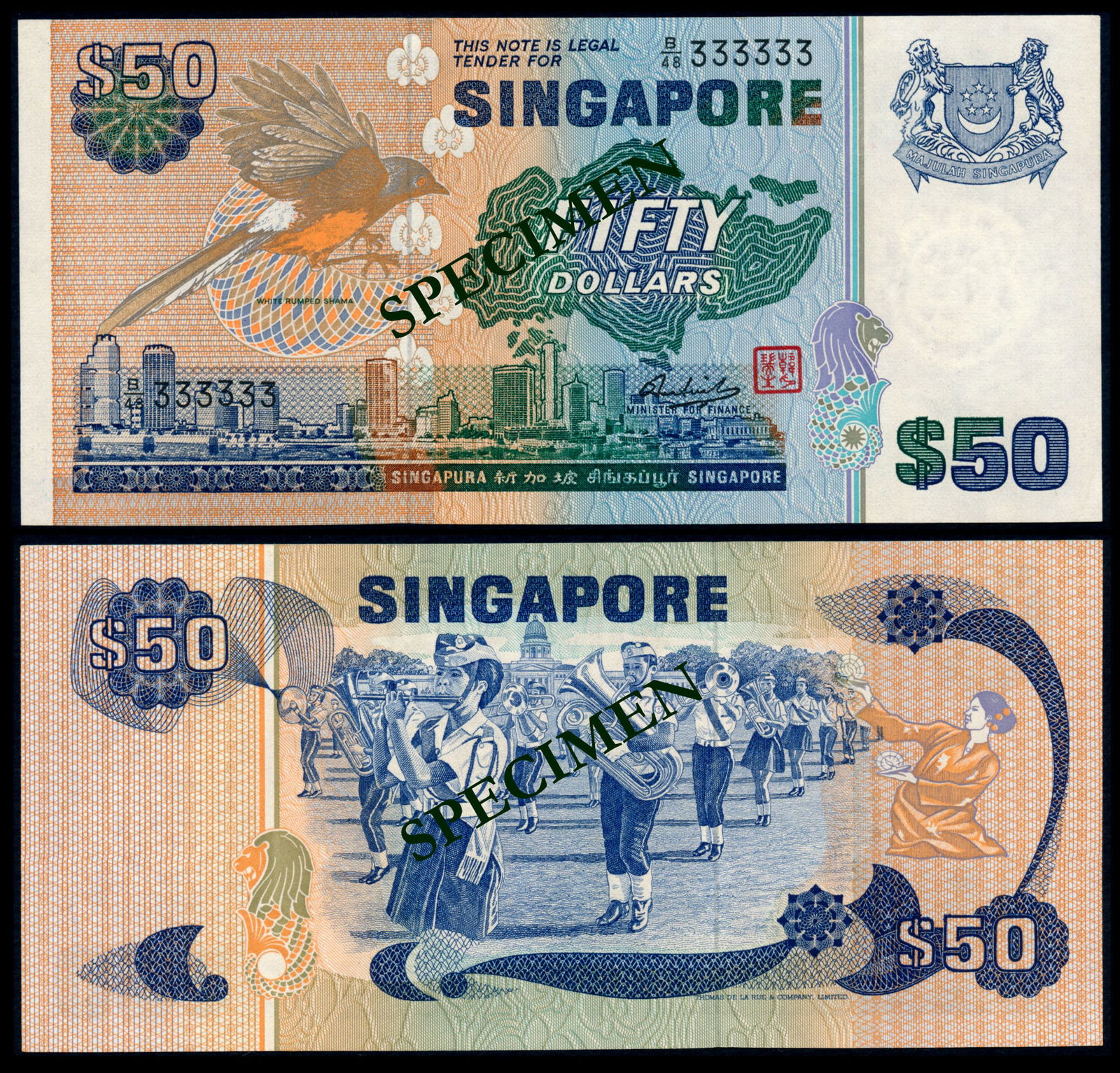 Singapore $50 1976 bird (1 of 1)