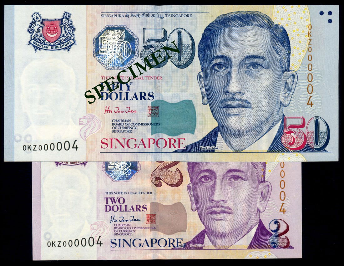 2 Singapore $2-$50 1999 HTT 0KZ 000004 (1 of 1)