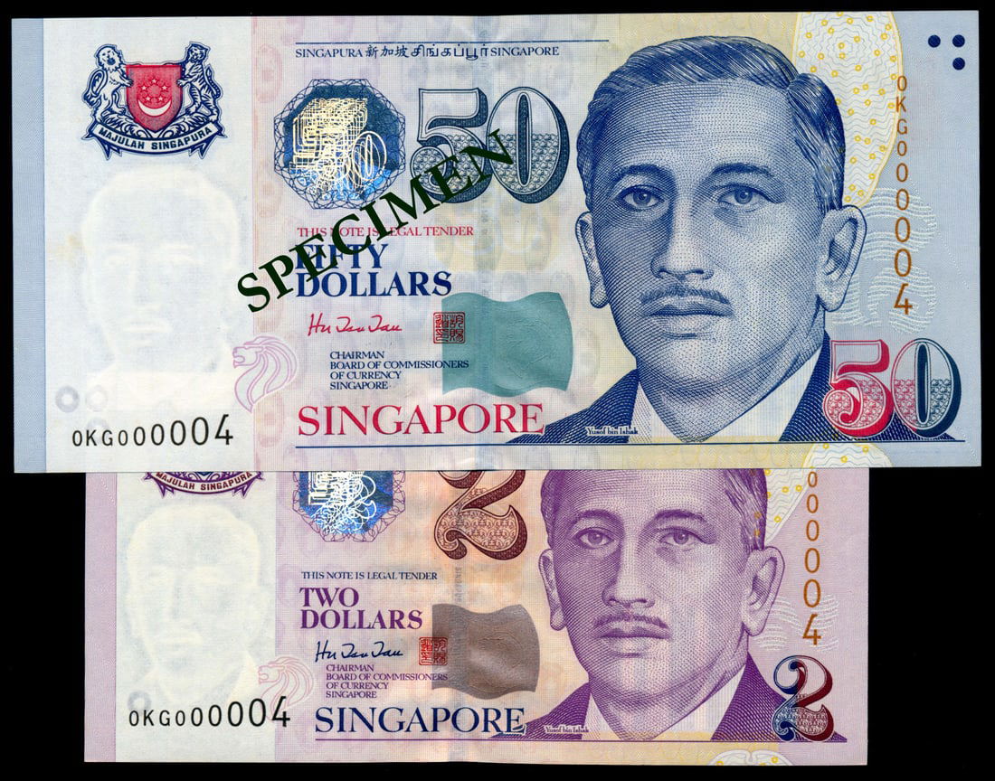 2 Singapore $2-$50 1999 HTT 0KG 000004 (1 of 1)