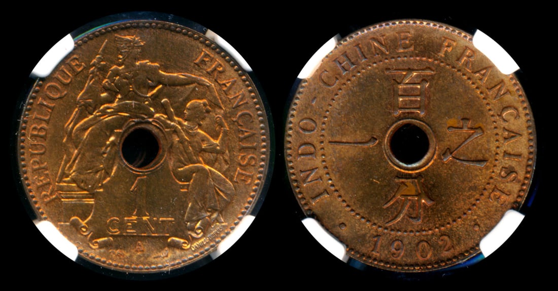 French Indo-China 1c 1902A NGC (1 of 1)