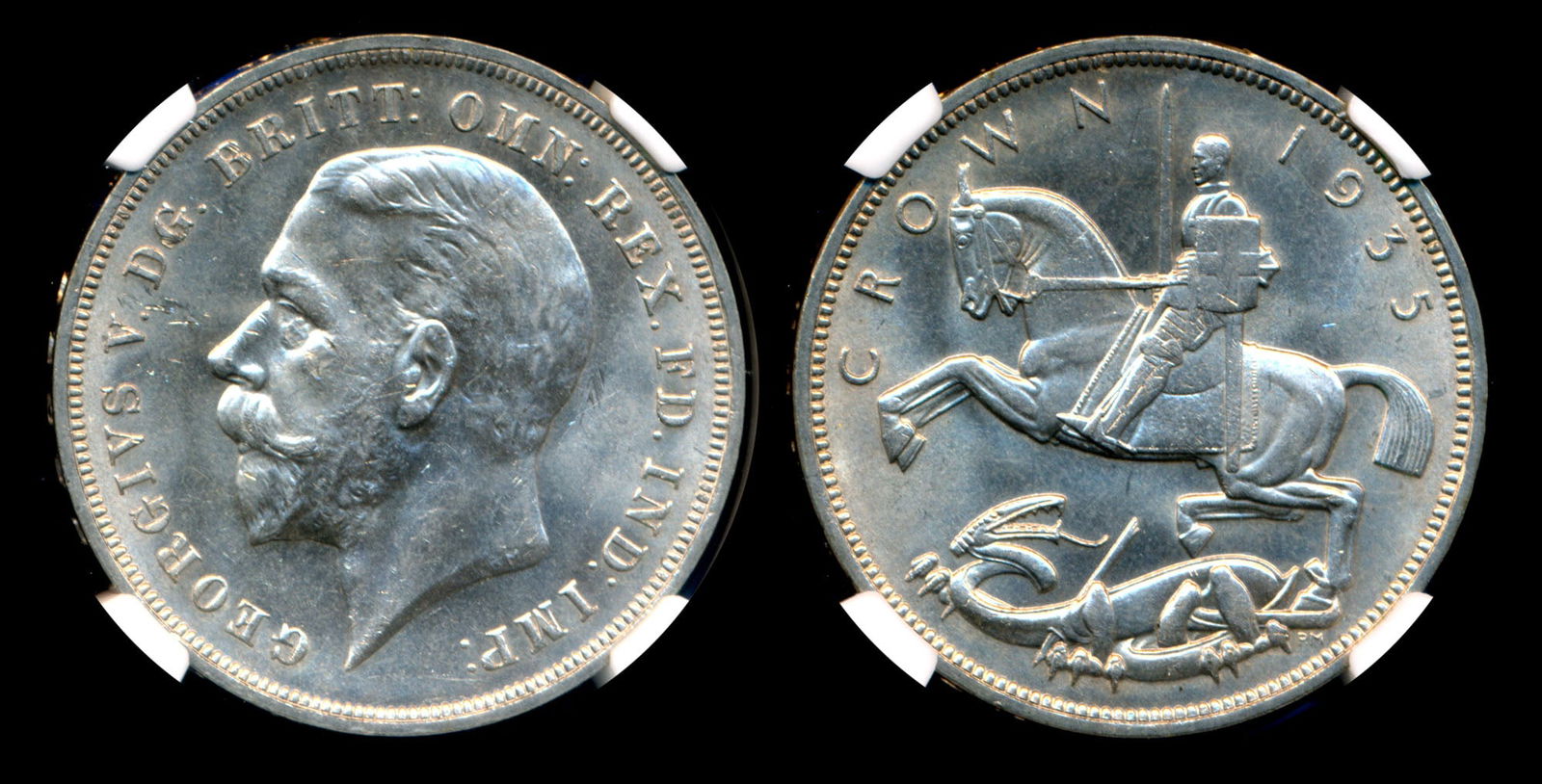 Great Britain KGV Crown 1935 NGC (1 of 1)