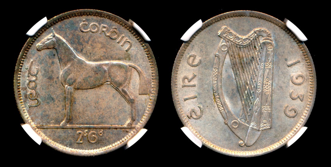 Ireland 1/2 Crown 1939 NGC (1 of 1)