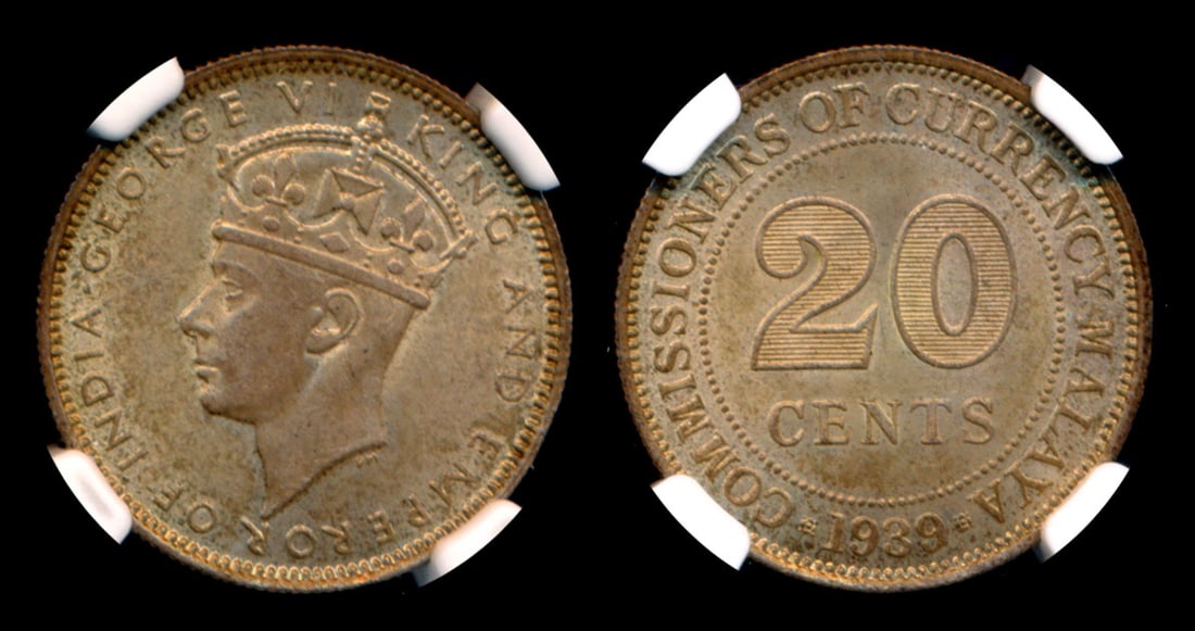 Malaya KGVI 20c 1939 NGC (1 of 1)