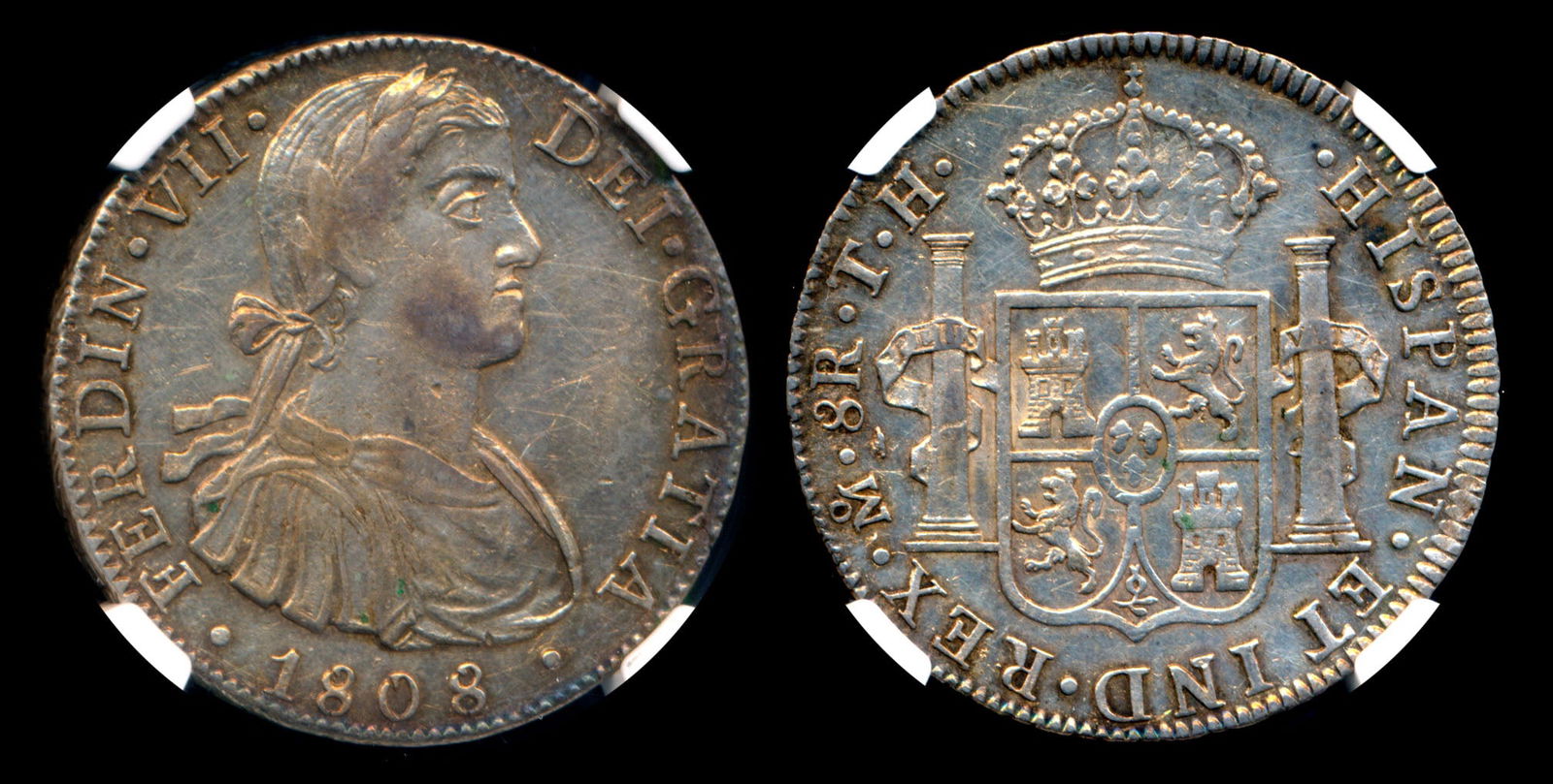 Mexico Ferdinand VII 8 Reales 1808MO TH NGC (1 of 1)