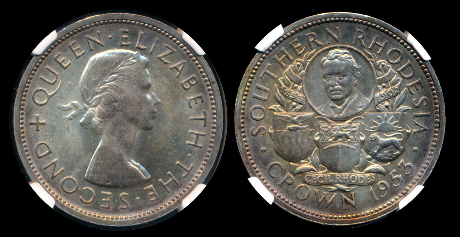 Southern Rhodesia QEII Crown 1953 NGC (1 of 1)
